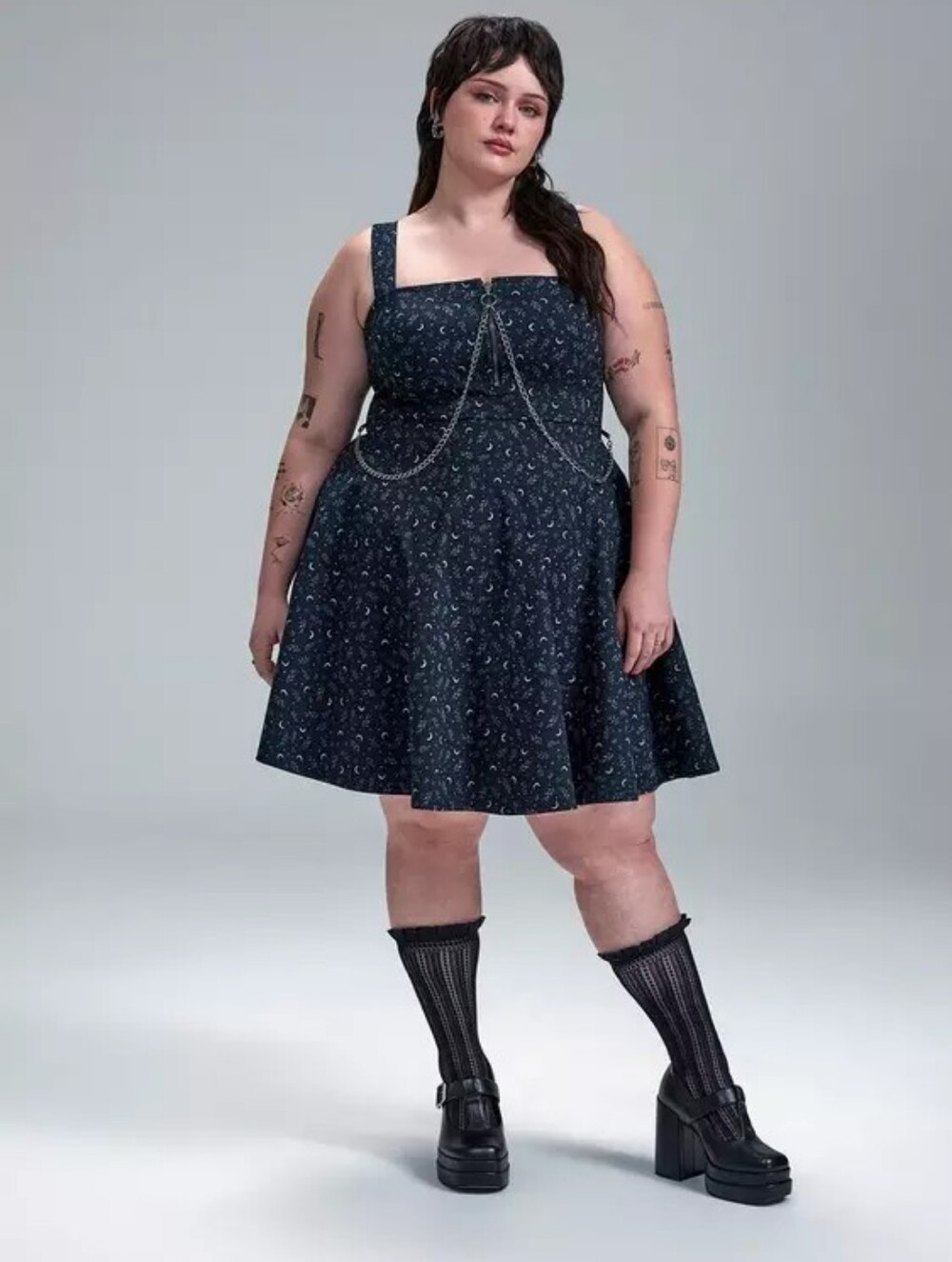 Nwot 0x Torrid Nightfall Chain Mini Dress